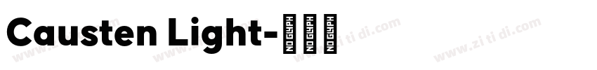 Causten Light字体转换